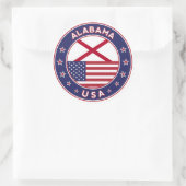 Sticker Rond Alabama (Sac)