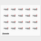 Sticker Rond Alabama (Feuille)
