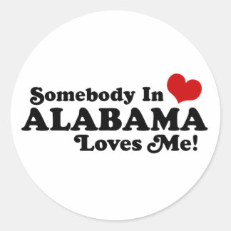 Sticker Rond Alabama