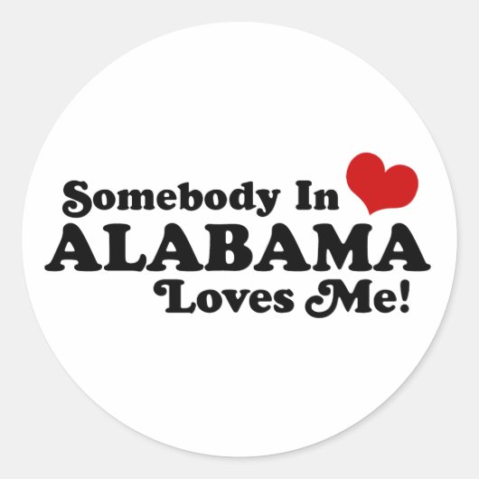 Sticker Rond Alabama (Devant)
