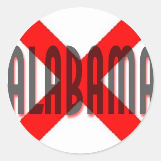 Sticker Rond Alabama (Devant)