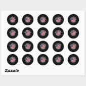 Sticker Rond Alabama Vintage (Feuille)
