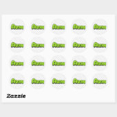 Sticker Rond Alan (Feuille)
