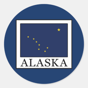 Sticker Rond Alaska