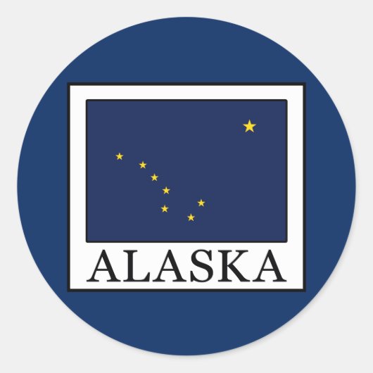 Sticker Rond Alaska (Devant)