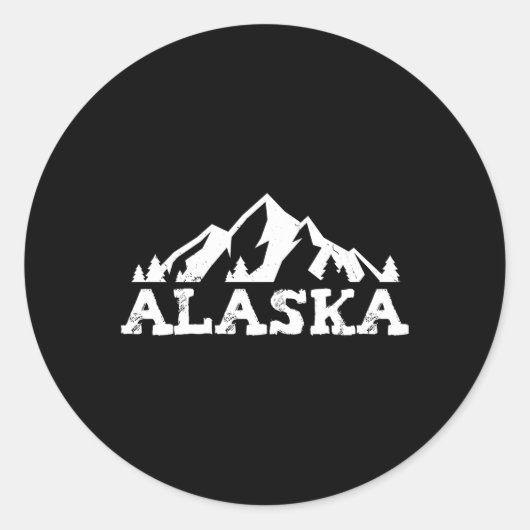 Sticker Rond Alaska (Devant)