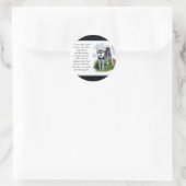 Sticker Rond Alaskan Klee Kai Cadfts (Sac)