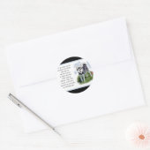 Sticker Rond Alaskan Klee Kai Cadfts (Enveloppe)