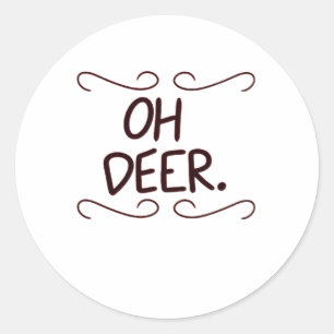 Sticker Rond Alastor Oh Cerf Création de Design Artistique