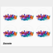 Sticker Rond Albany (Feuille)