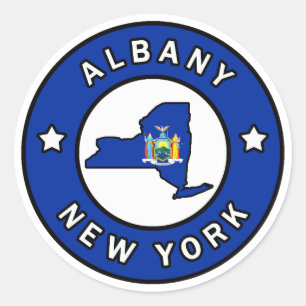 Sticker Rond Albany New York
