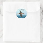 Sticker Rond Albatros volant (Sac)