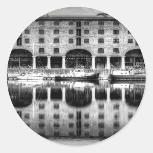 Sticker Rond Albert Dock Liverpool