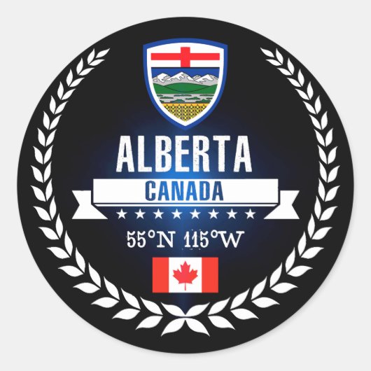 Sticker Rond Alberta (Devant)