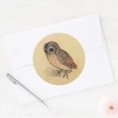 Sticker Rond Albrecht Durer La Petite Chouette (Enveloppe)