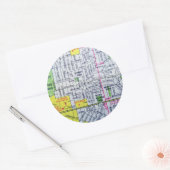Sticker Rond Albuquerque, carte Vintage NM (Enveloppe)