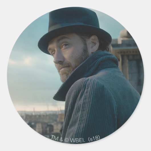 Sticker Rond Albus Dumbledore Photo (Devant)