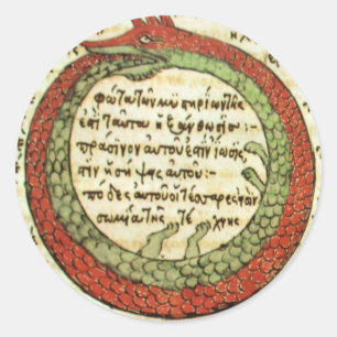 Sticker Rond ALCHEMIE : oroborus   images rares