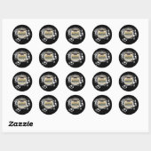 Sticker Rond Alchimie de l'écriture (Feuille)