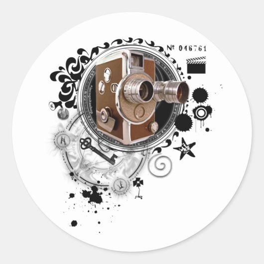 Sticker Rond Alchimie de l'image cinématographique (Devant)