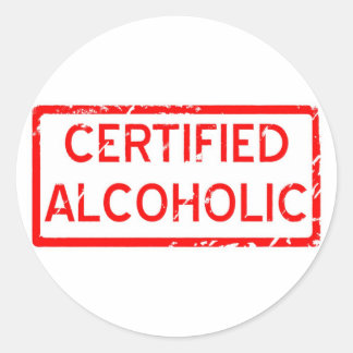 STICKER ROND ALCOOLIQUE CERTIFIÉ