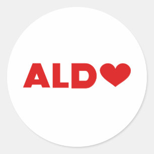 Sticker Rond Aldo Love
