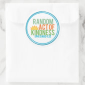 Sticker Rond Aléatoire de bonté (Biblique) (Sac)