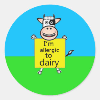 Sticker Rond Alerte allergique (plus de conceptions en magasin)