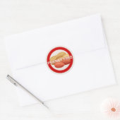 Sticker Rond Alerte d'allergie aux aliments sans arachide (Enveloppe)
