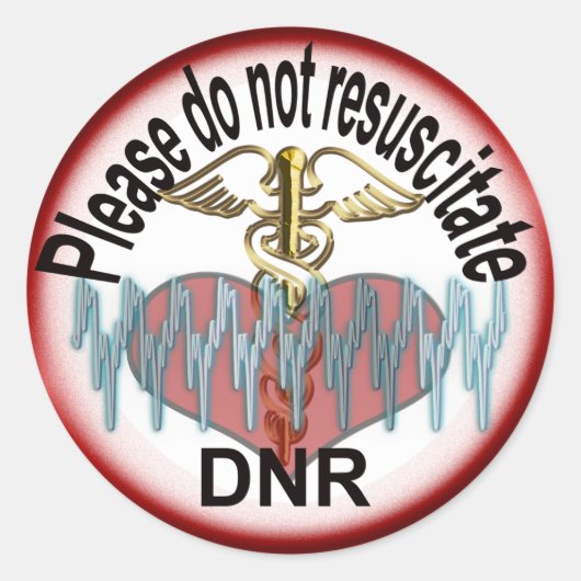 Sticker Rond Alerte DNR (Devant)