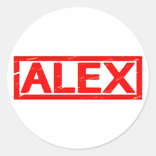 Sticker Rond Alex Stamp (Devant)