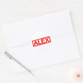 Sticker Rond Alex Stamp (Enveloppe)
