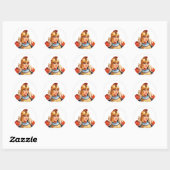 Sticker Rond Alexandre le Grand (Feuille)