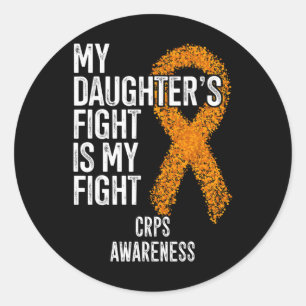 Sticker Rond Algodystrophie Le combat de ma fille est mes cultu