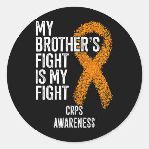 Sticker Rond Algodystrophie Le combat de mon frère est mes cult