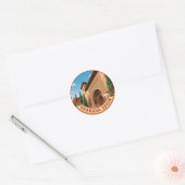 Sticker Rond Alhambra Grenade Espagne Voyage (Enveloppe)