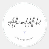Sticker Rond Alhamdulillah (Devant)