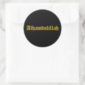Sticker Rond Alhamdulillah (Sac)