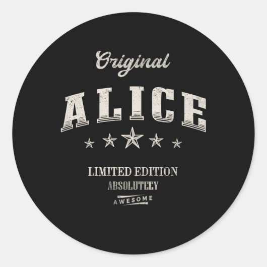 Sticker Rond Alice (Devant)