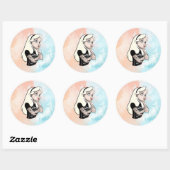 Sticker Rond Alice (Feuille)