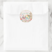 Sticker Rond Alice Adventure dans Woderland Baby shower Tea Par (Sac)