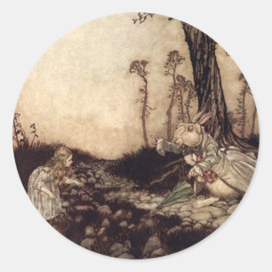Sticker Rond Alice au pays des merveilles