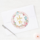 Sticker Rond Alice au pays des merveilles 1er anniversaire Oned (Enveloppe)