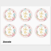 Sticker Rond Alice au pays des merveilles 1er anniversaire Oned (Feuille)