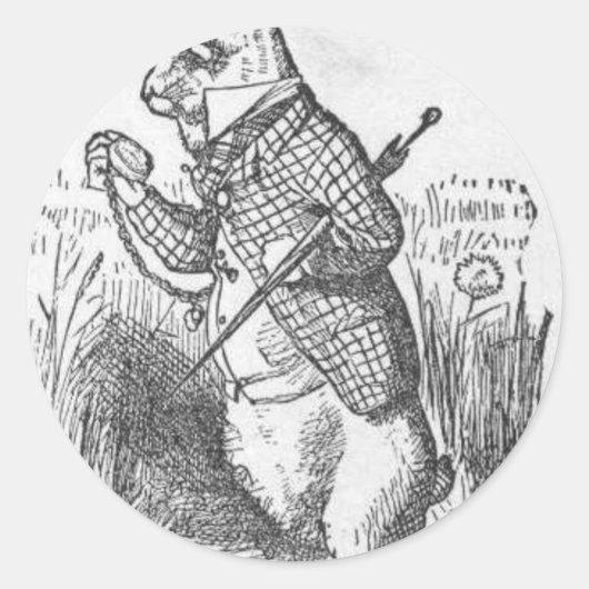 Sticker Rond Alice au pays des merveilles 2,5 (Devant)