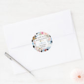 Sticker Rond Alice au pays des merveilles Anniversaire Tea Part (Enveloppe)