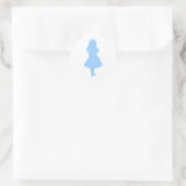 Sticker Rond Alice au Pays des merveilles bleu (Sac)