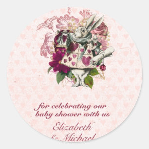 Sticker Rond Alice Au Pays Des Merveilles Mad Hatter Tea Party 