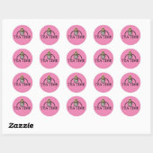Sticker Rond Alice au pays des merveilles - Tea Time (Feuille)