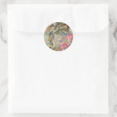 Sticker Rond Alice Cheshire Chat Wonderland Tree Garden (Sac)